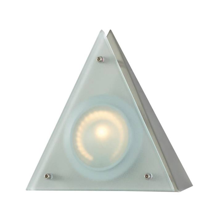 Zee-Puk Wedge w/lamp. Frosted lens / Stainless Steel finish/Triangle Shade ELK Lighting | Lightbulbs | Modishstore