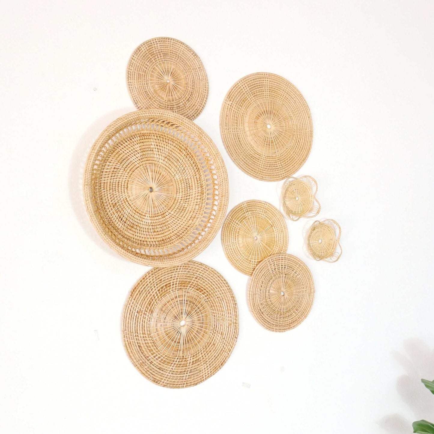 Na Pi Da - Rattan Wall Hanging Art Decor Set Of 8 By Thaihome | Wall Decor | Modishstore - 4
