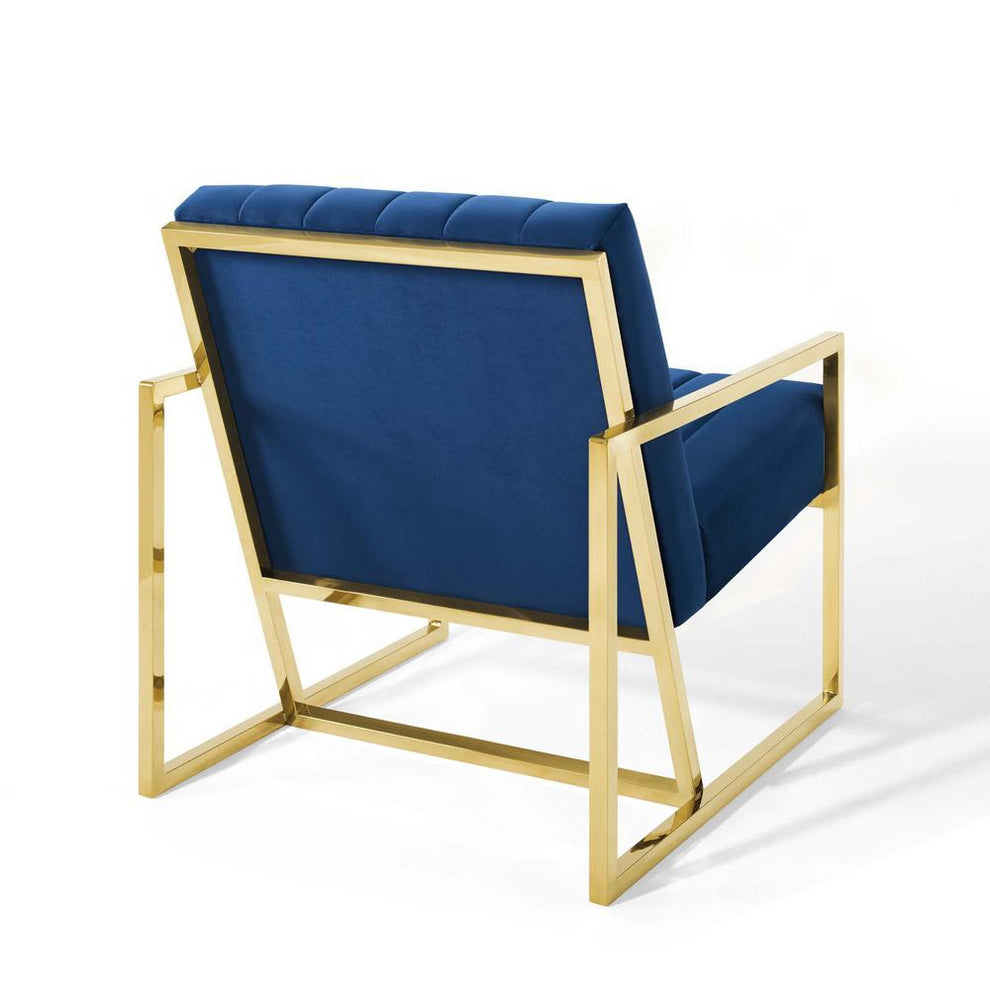 Modway Inspire Channel Tufted Performance Velvet Armchair - EEI-3914 | Armchairs | Modishstore - 11