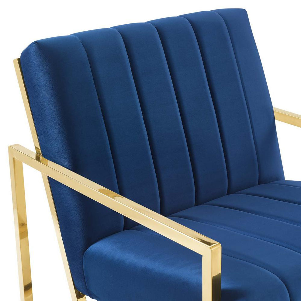 Modway Inspire Channel Tufted Performance Velvet Armchair - EEI-3914 | Armchairs | Modishstore - 14