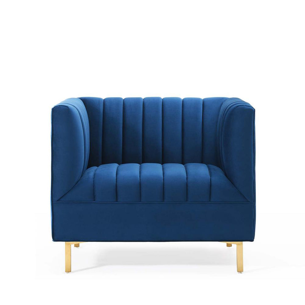 Modway Shift Channel Tufted Performance Velvet Armchair - EEI-4130 | Armchairs | Modishstore - 10