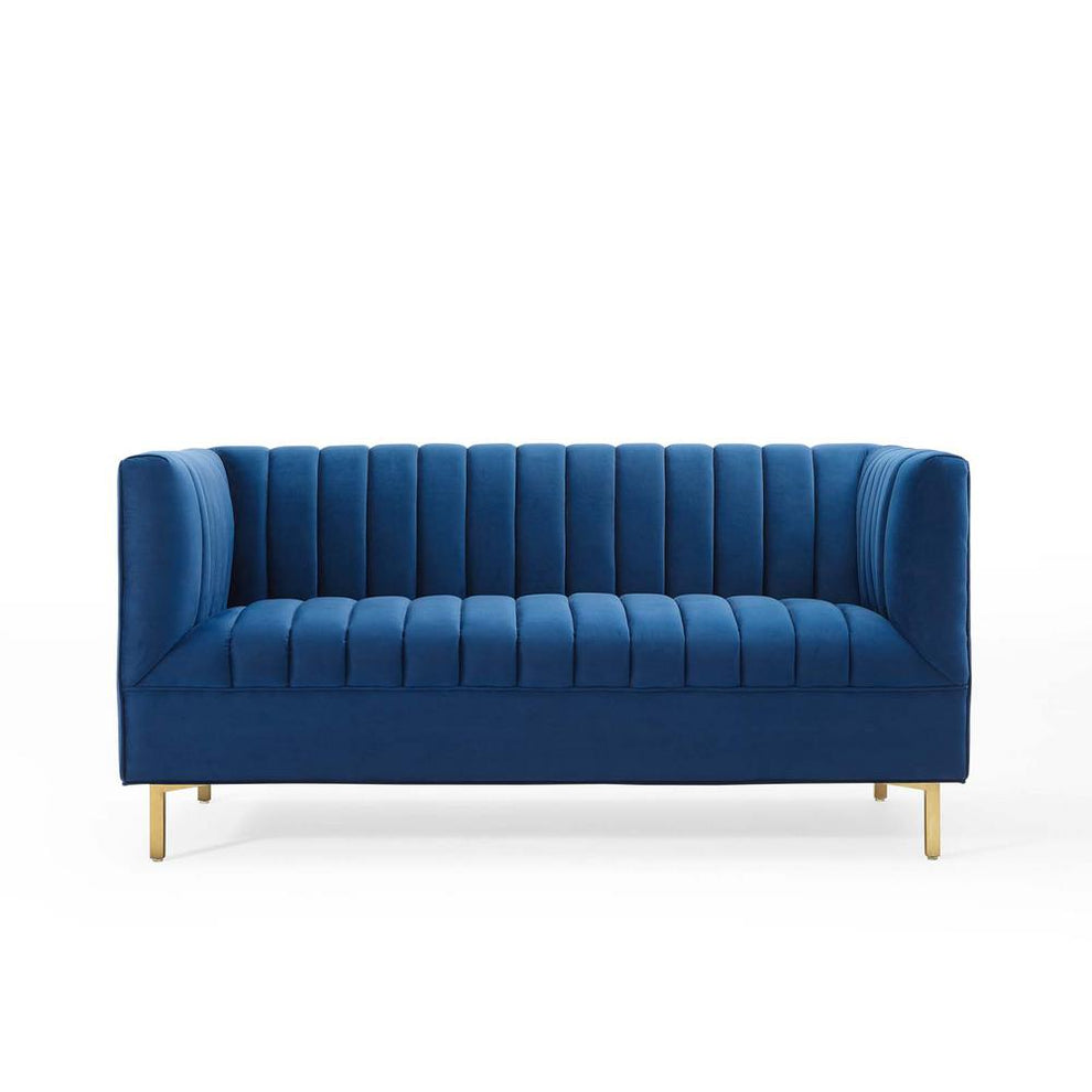 Modway Shift Channel Tufted Performance Velvet Loveseat - EEI-4131 | Loveseats | Modishstore - 17