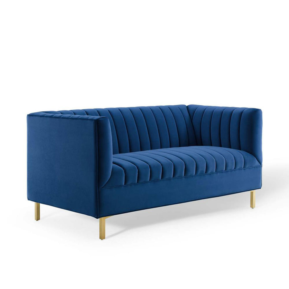 Modway Shift Channel Tufted Performance Velvet Loveseat - EEI-4131 | Loveseats | Modishstore - 18