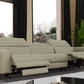 Divani Casa Nella - Modern Black Leather 4-Seater Sofa w/ Electric Recliners | Modishstore | Sofas