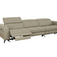 Divani Casa Nella - Modern Light Grey Leather 4-Seater Sofa w/ Electric Recliners-3