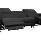 Divani Casa Nella - Modern Black Leather 4-Seater Sofa w/ Electric Recliners-4