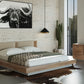 Nova Domus Fantasia - Contemporary Walnut & Grey Bed with Two Nightstands-3