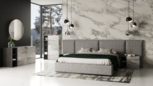 Nova Domus Maranello - Modern Grey Bed | Beds | Modishstore