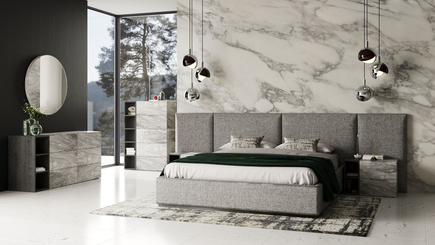 Nova Domus Maranello - Modern Grey Bed | Beds | Modishstore - 4