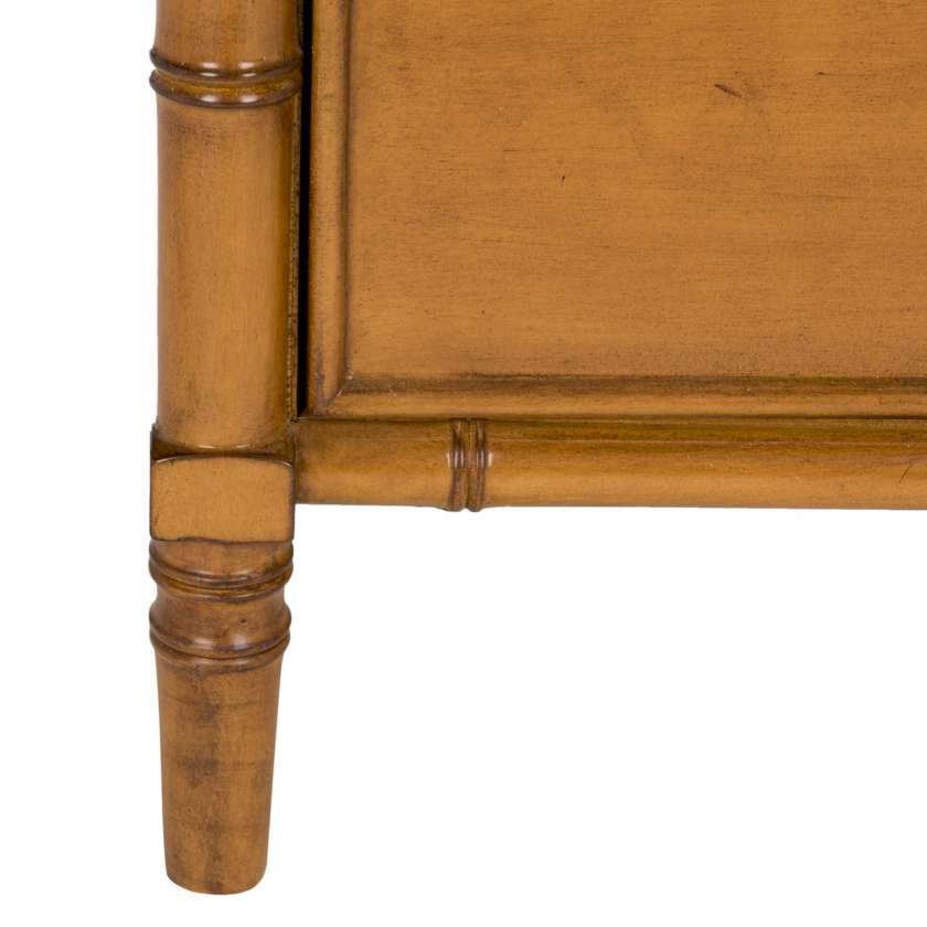 Safavieh Mina Coastal 3 Drawer 25" H Bamboo Nightstand | Nightstands | Modishstore - 3