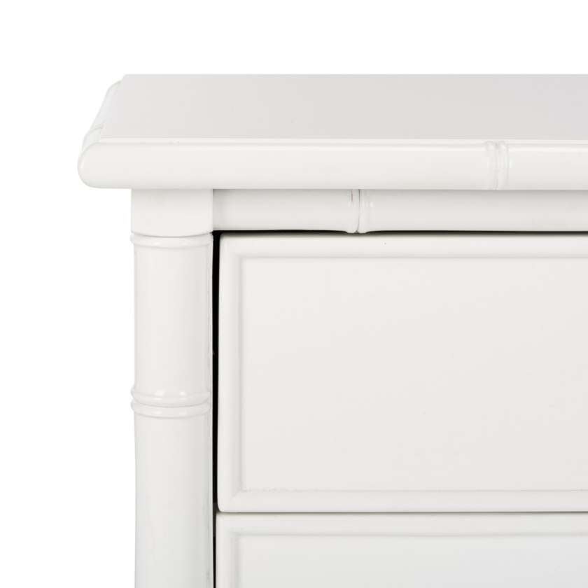 Safavieh Mina Modern Coastal 2 Drawer 25" H Bamboo Nightstand | Nightstands | Modishstore - 2