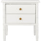 Safavieh Mina Modern Coastal 2 Drawer 25" H Bamboo Nightstand | Nightstands | Modishstore - 1