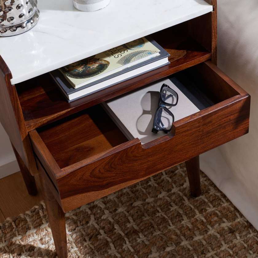 Safavieh Marion 1 Drawer Nightstand | Nightstands | Modishstore - 3