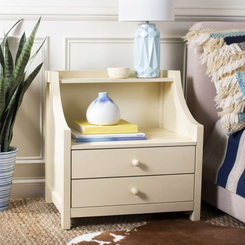 Safavieh Ellie 2 Drawer Nightstand | Nightstands | Modishstore - 2
