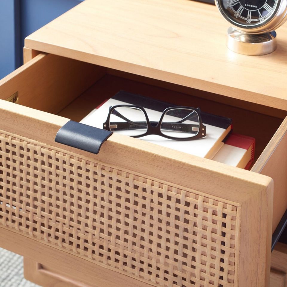 Safavieh Baisley 2 Drawer Rattan Nightstand | Nightstands | Modishstore - 3