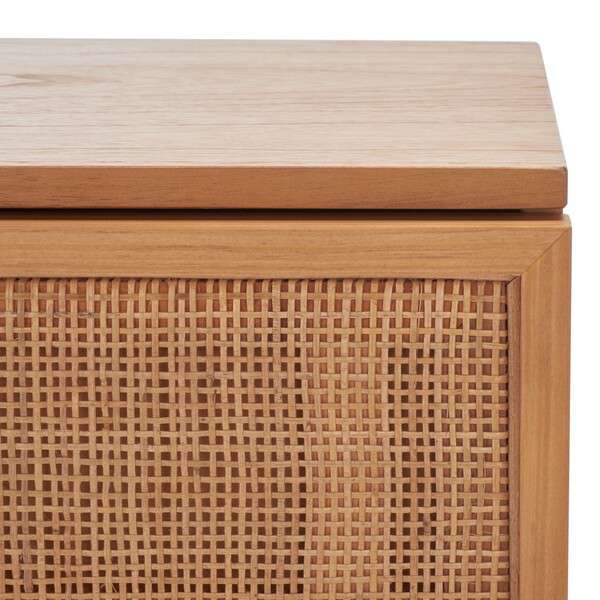 Safavieh Zadie 2 Drawer Rattan Nightstand - Natural With Natural Rattan | Nightstands | Modishstore - 3