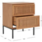 Safavieh Zadie 2 Drawer Rattan Nightstand - Natural With Natural Rattan | Nightstands | Modishstore - 4