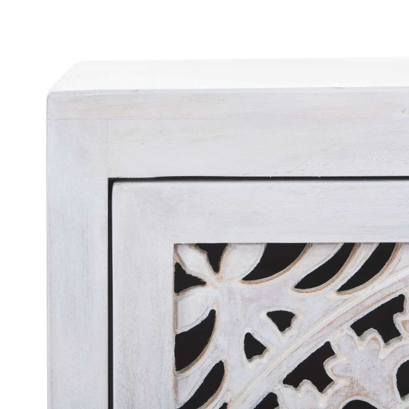 Safavieh Thea 1 Door Carved Nightstand | Nightstands | Modishstore - 2