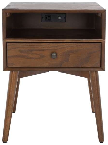 Safavieh Scully Nightstand W/ Usb - Oak | Nightstands | Modishstore - 2