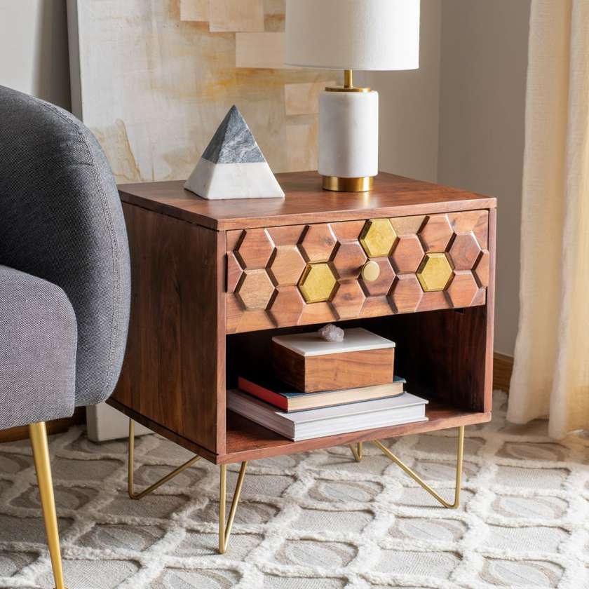 Safavieh Raveena Nightstand | Nightstands | Modishstore - 2