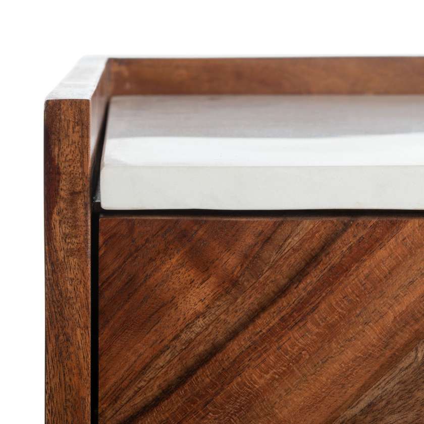 Safavieh Tahseen Parquet Nightstand | Nightstands | Modishstore - 4