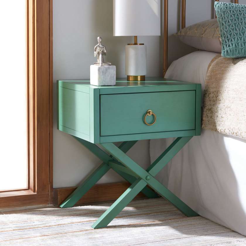 Safavieh Odilia 1 Drawer Nightstand | Nightstands | Modishstore - 4