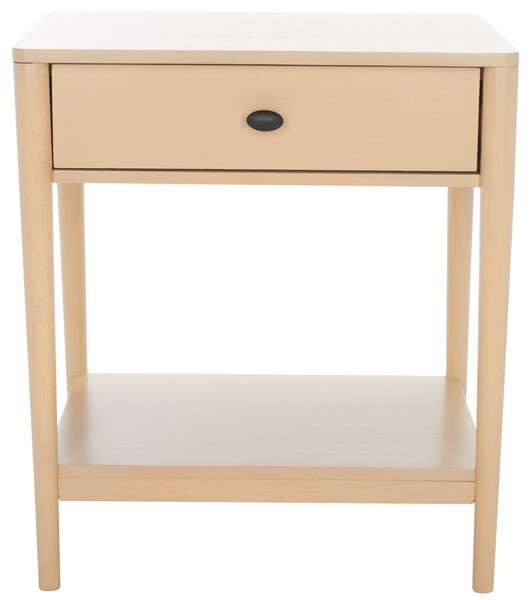 Safavieh Boden 1 Drawer Nightstand - White Wash | Nightstands | Modishstore - 2