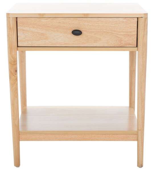 Safavieh Boden 1 Drawer Nightstand - Natural | Nightstands | Modishstore - 2
