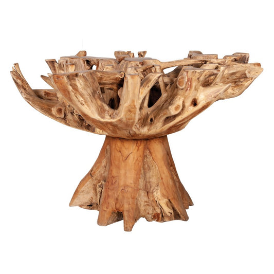 Natura Recycled Teakwood Dining Table W/O Glass top by Jeffan | Dining Tables | Modishstore