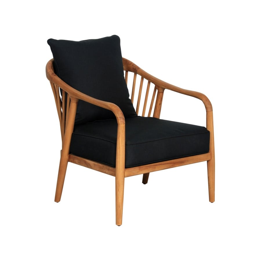Maribella Teak Wood Occasional Chair, Teak by Jeffan | Outdoor Chairs | Modishstore