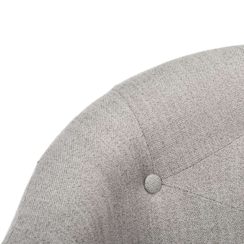 Safavieh Amy Tufted Linen Chrome Leg Swivel Office Chair | Office Chairs | Modishstore - 4