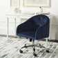 Safavieh Amy Tufted Velvet Chrome Leg Swivel Office Chair | Office Chairs |  Modishstore  - 2