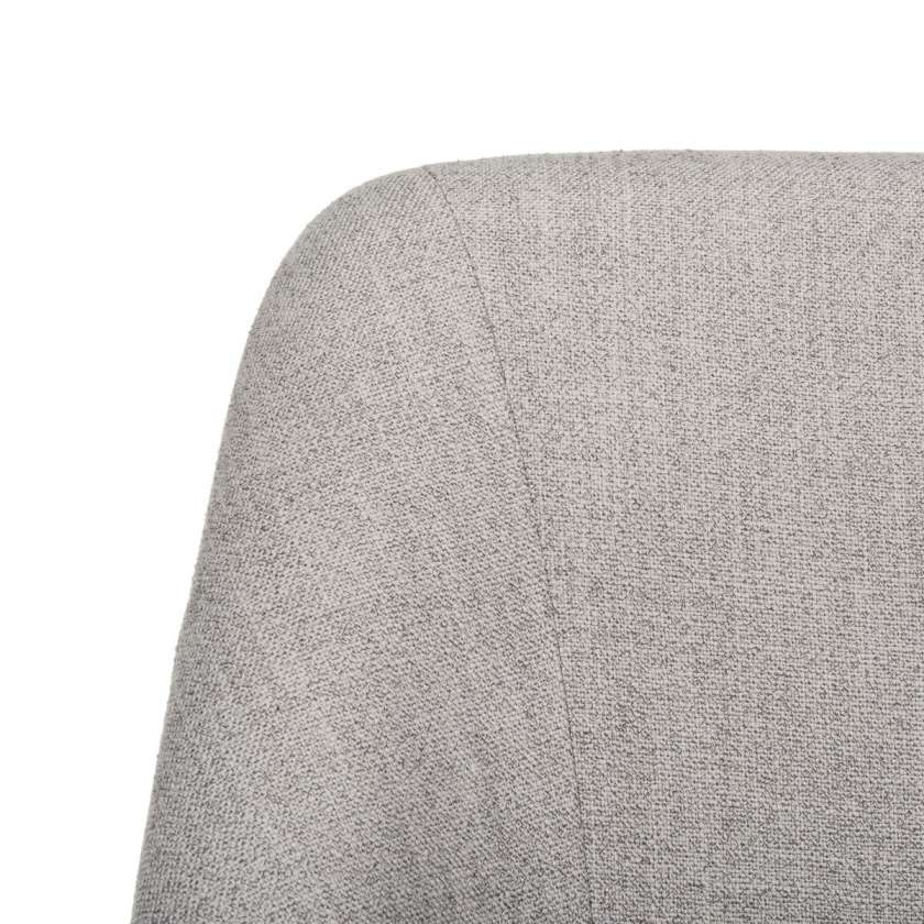 Safavieh Adrienne Linen Chrome Leg Swivel Office Chair | Office Chairs | Modishstore - 3