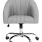 Safavieh Themis Linen Chrome Leg Swivel Office Chair | Office Chairs |  Modishstore 