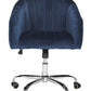 Safavieh Themis Velvet Chrome Leg Swivel Office Chair | Office Chairs |  Modishstore 