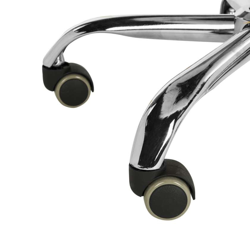 Safavieh Whitney Faux Sheepskin Chrome Leg Swivel Office Chair | Office Chairs | Modishstore - 3