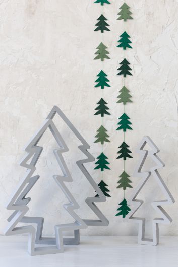 Offbeat Christmas Tree Set Of 3 By Accent Decor | Christmas Trees | Modishstore - 3