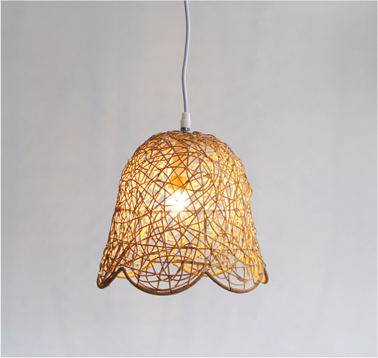 Tulip Rattan Pendant Light By Artisan Living-3