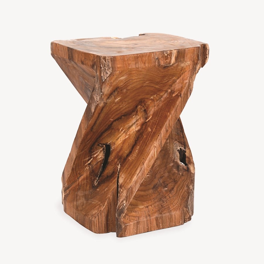 Forebay Recycled Teakwood Stool  by Jeffan | Stools | Modishstore
