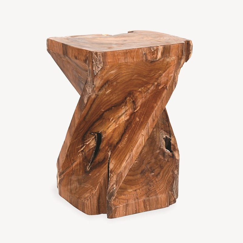 Forebay Recycled Teakwood Stool  by Jeffan | Stools | Modishstore