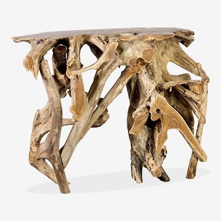 Natura Recycled Teakwood Root Table by Jeffan | Accent Tables | Modishstore - 6