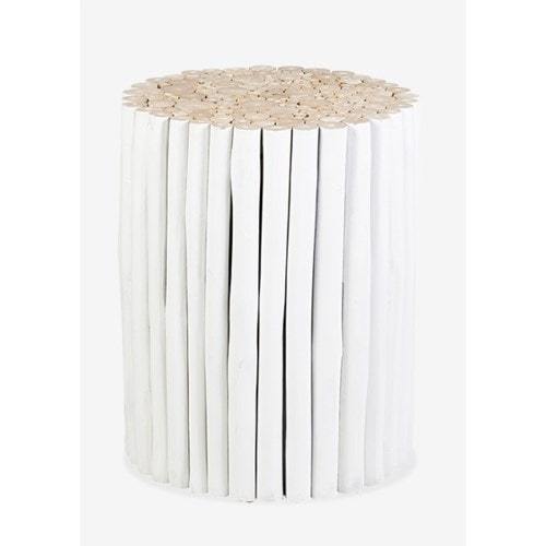 Prelude Painted White Color-Medium Set of 2 by Jeffan | Accent Tables | Modishstore