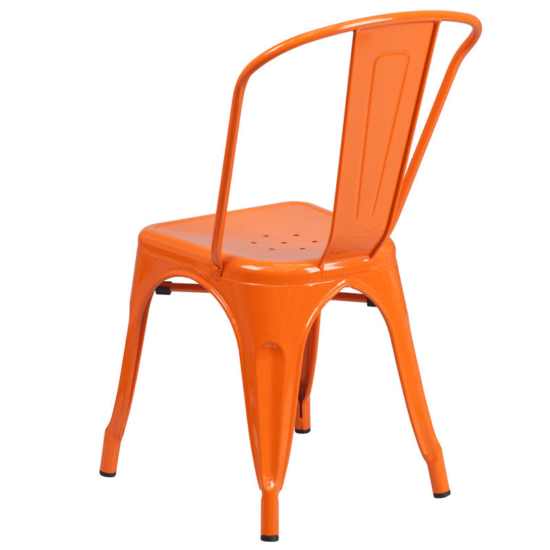 Flash Furniture Metal Indoor-Outdoor Stackable Chair | Outdoor Chairs | Modishstore-27