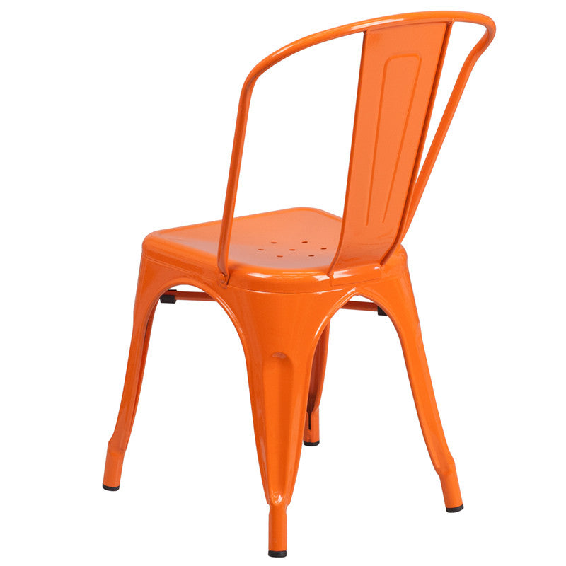 Flash Furniture Metal Indoor-Outdoor Stackable Chair | Outdoor Chairs | Modishstore - 27