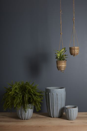 Orbison Blue Ceramic Planter By Accent Decor- 3 Sizes | Planters, Troughs & Cachepots | Modishstore - 1