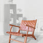 Oslo Leather & Teak Arm Chair | ModishStore | Armchairs