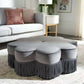 Safavieh Tanith Flower Ottoman | Ottomans | Modishstore - 4