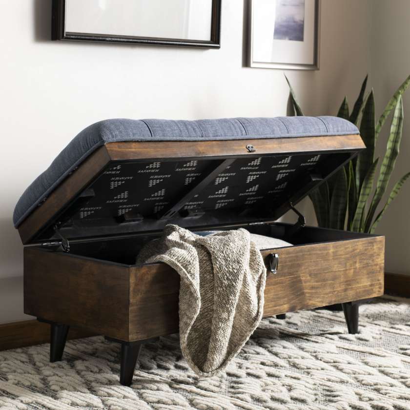 Safavieh Liam Tufted Cocktail Ottoman | Ottomans | Modishstore - 2