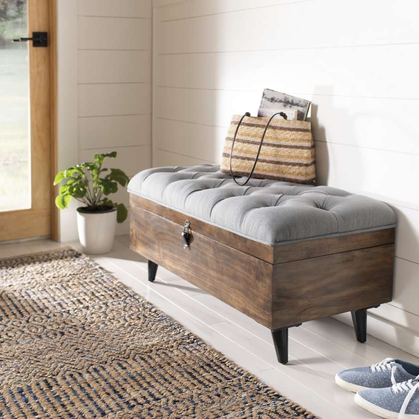 Safavieh Liam Tufted Cocktail Ottoman | Ottomans | Modishstore - 2