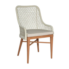 Flynn Outdoor Dining Chair, Teak/Synthetic Peel by Jeffan